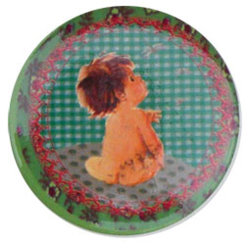 Froy en Dind-retro magneet button-baby jongen-1654