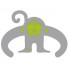 Cocoboheme-reflecterende sticker voor zichtbaarheid-aap groen-2463