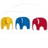 Flensted Mobiles-kleurrijke olifanten mobiel-elephant party-2588