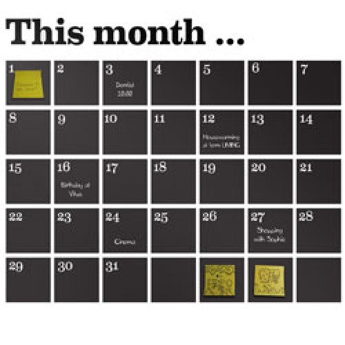 Machtig twist Stoffig Ferm Living-muursticker kalender-kalender-prod2857-nl