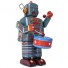 Mechanisch Speelgoed-robot avec tambour-musical drummer-450