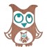 Sebra-houten uilen mobile-uil turquoise-5046