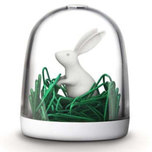 Qualy-grappige paperclip houder bunny in the field-konijn in het veld-5140