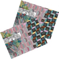 set kleurrijke placemats