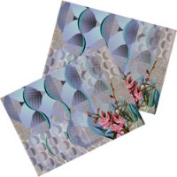 set kleurrijke placemats