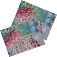 set kleurrijke placemats