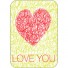 Mum Moves Cards-kleurrijke postkaart mum loves cards-love you-5427