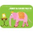 Mum Moves Cards-kleurrijke postkaart mum loves cards-verjaardag olifant-5431