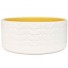 Orla Kiely-stijlvolle witte keramische slakom - medium-raised stem yellow-5856