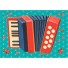 Froy en Dind-postkaart kers op de kaart-accordeon-5956