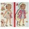 vintage paper doll plakbriefjes