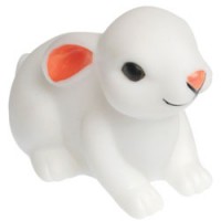 Rex-schattig nachtlampje baby konijntje-baby konijntje wit-6484