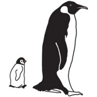 muursticker pinguin
