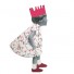 Zoé de las Cases-decoratief figuur in karton-meisje met rode kroon-722