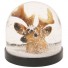 Klevering-mooie sneeuw schudbol hert-hert-7552