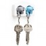 Qualy-duo olifant sleutelhanger-wit blauw grijs-7651