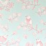 Majvillan-origineel zweeds behangpapier-sugar tree turquoise roze-7783