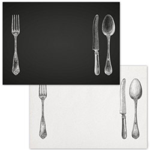 set van 50 stijlvolle papieren placemats-sur la table-8098 Trendform-set van 50 stijlvolle papieren placemats-sur la table-8098
