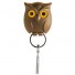 Qualy-nachtuil sleutelhanger-night owl brown-8161