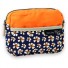 Mr and Mrs Clynk-colorful cosmetic bag in canvas-fleurs fond bleu-8340