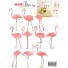 Mim'ilou-mini muursticker flamingos-flamants rises-8481