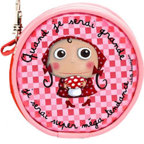rond portemonneetje met sleutelhanger-super mega trendy-8656 Labeltour-rond portemonneetje met sleutelhanger-super mega trendy-8656