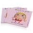 Labeltour-set van 12 papieren servetten prinses-princesse-8689