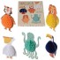Rex-set van 5 kleurrijke honeycomb figuren-kleurrijke dieren-8711