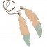 Nobodinoz-wooden feathers duo-green-9749