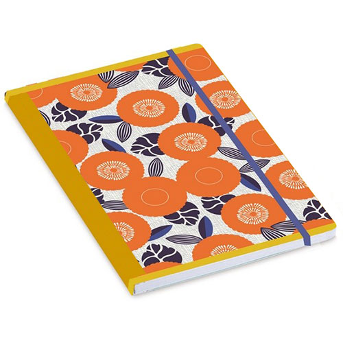 Mr and Mrs Clynk-joli carnet de note-fleurs oranges-prod9819-fr