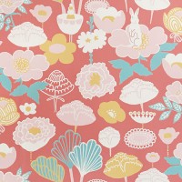 Majvillan-original swedish wallpaper-little light red-9879
