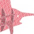 Bakker Made With Love-mooie kartonnen zeilvis marlin-leaves rouges-8334