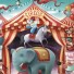 Crocodile Creek-kleurrijke placemat voor kinderen-in het circus-5838