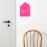 Ferm Living-krijtbordsticker mini huis-huis fluo roze-6410