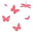 muursticker mini vlinders-vlinders fluo roze-5477 Ferm Living-muursticker mini vlinders-vlinders fluo roze-5477