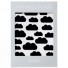 Ferm Living-muursticker mini wolken-wolken zwart-6331