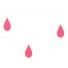 Ferm Living-sticker mural gouttes mini-druppels fluo roze-5481