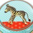 Froy en Dind-rond retro blikken doosje-zebra-8703