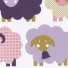 Lavmi-kleurrijk retro kinderbehang-schaapjes roze-5871