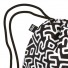 Loqi-hippe rugzak / zwemtas Keith Haring-keith haring untitled-10014