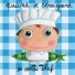 Labeltour-kleurrijke placemat chef kok-chef kok-5635