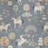 Majvillan-original swedish wallpaper-true unicorns evening blue-10137