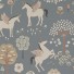Majvillan-origineel zweeds behangpapier-true unicorns evening blue-10137