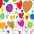 Mum Moves Cards-kleurrijke postkaart mum loves cards-i love you-5419