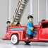 Mechanisch Speelgoed-Voiture pompeuse rouge-brandweerwagen-460