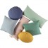 Nobodinoz-square quilted cushion cadaques 45 x 45 cm-aegean blue-9737
