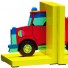Nino Ideas-houten boekensteun takelwagen-takelwagen rood geel-3593