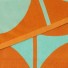 Orla Kiely-kleurrijk strandlaken stem jacquard-clementine aqua-4735