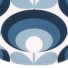 Orla Kiely-vierkant bord in melamine-70s flower blue-8938