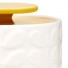 Orla Kiely-stijlvolle witte voorraadpot 1 liter-raised stem yellow-5851